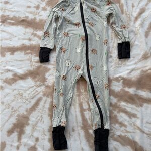 6-12 Month Angel Dear Romper PJ - Cookies and Milk